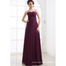 ED001 New Arrivals Strapless Simple Mother Dress Purple Elegant Chiffonlong evening dress Custom Make